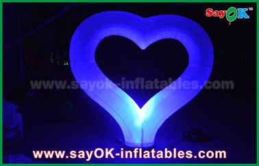 Ereignis-riesiges geführtes aufblasbares Beleuchtungs-Dekorations-Herz mit Coloful-Beleuchtung