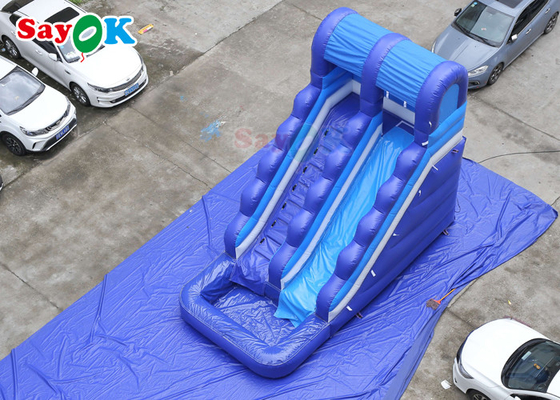 Erstaunliche Spaß Tarpaulin aufblasbare Wasserrutsche mit Pool Sprungrutsche aufblasbare Wasserrutschen für Kinder