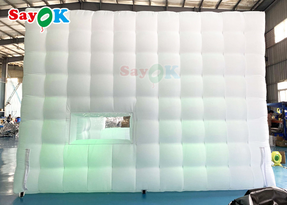Airproof LED aufblasbarer Zelt-Würfel im Freien 5x5x3.5mH des Luft-aufblasbaren Zelt-für Partei-Ereignis