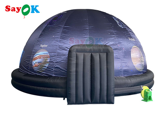 Kundengebundenes aufblasbares Planetariums-Schwarz-Projektions-Hauben-Druckzelt für Wissenschafts-Anzeige