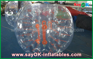 Aufblasbarer Spiel-Erwachsener Wrecking Balls 1.5m DIA Inflatable Zorb Ball, transparenter menschlicher Blasen-Fußball TPU/PVC