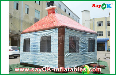 Kundengebundenes 5 x 4m PVC riesiges aufblasbares Hausbar Plub mit Fenster/Kamin