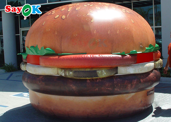 Beständiges 10ft aufblasbares Hamburger-UVmodell Store Decoration