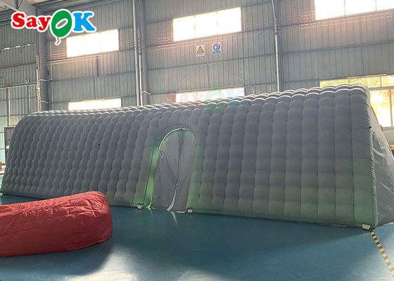 Ereignis-Hauben-Zelt-kundenspezifischer Luft-Kanal-aufblasbares PVC-Tunnel-Zelt mit Tür-Vorhang