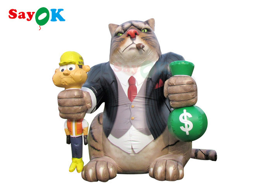 Außen 25ft Riese Werbung aufblasbare Katze Blow Up Modell Dekoration Cartoon Charaktere für Geburtstagsfeiern