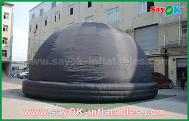 Schwarze Explosions-aufblasbares mobiles Planetariums-Hauben-Projektions-Zelt mit Luft-Gebläse