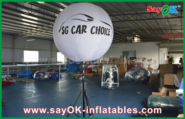 1.5m weißer Eisen-aufblasbarer heller Dekorations-Stativ-stehender Ballon mit Druck