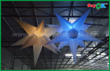 Weihnachtshängendes Dekorations-aufblasbares geführtes Stern-Licht für die Decke dekorativ