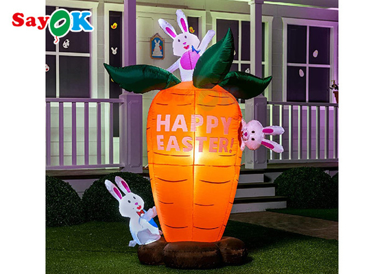 Garten-Ostern-aufblasbare Feiertags-Dekorations-Party-Karotten und nettes Kaninchen