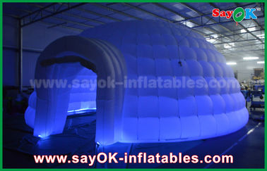 Aufblasbares Nachtklub-weißes rundes aufblasbares Hauben-Zelt-Handelsereignis-Zelt für Partei/Messe
