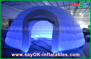 Aufblasbares Nachtklub-weißes rundes aufblasbares Hauben-Zelt-Handelsereignis-Zelt für Partei/Messe