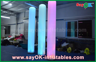 3m hoher Nylonstoff-aufblasbare Beleuchtungs-Dekorations-Säulen-Form für die Werbung
