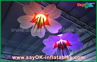 LED hängen Blumen-aufblasbare Beleuchtungs-Dekorations-Nylonstoff für die Werbung/Ereignis