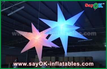 Nylonwerbungsled-Stern-Ballon-aufblasbare Dekorationen im Freien mit CER/UL Gebläse