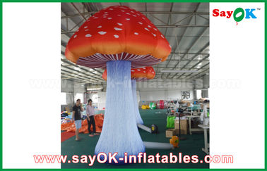 Oxford-Stoff-riesiger aufblasbarer Pilz, der Inflatables mit eingebautem Gebläse annonciert