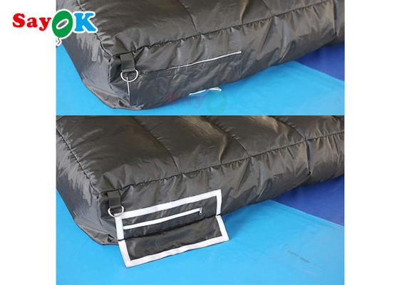 Aufblasbare Rasenfläche Schwarz aufblasbare Tunneltelt Mehrfunktionszelt für Aktivitäten Ausstellungen