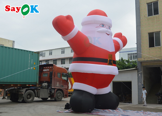 Unterhaltung 6m aufblasbare PVC-Weihnachtsweihnachtsmann-Yard-Dekorationen