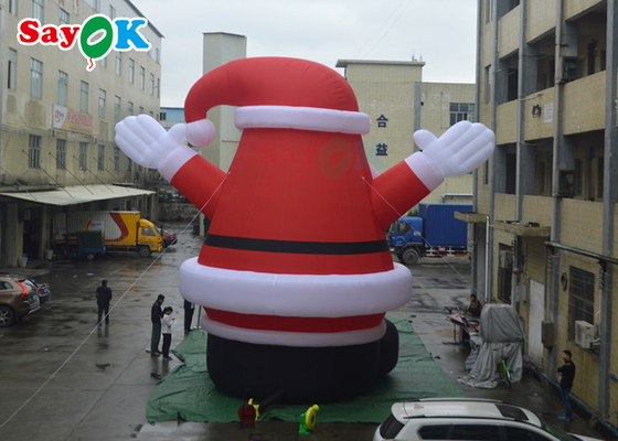 Niedliche LED-Explosions-Weihnachtsdekorationen Spirit Giant Aufblasbarer Weihnachtsmann