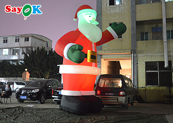 5m Weihnachtsaufblasbare Santa Blow Up Yard Dekorationen für Feiertage feiern