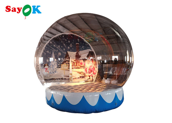 Kundengebundenes aufblasbares Blasen-Zelt der Schnee-Kugel-Kristallkugel für Einkaufszentrum
