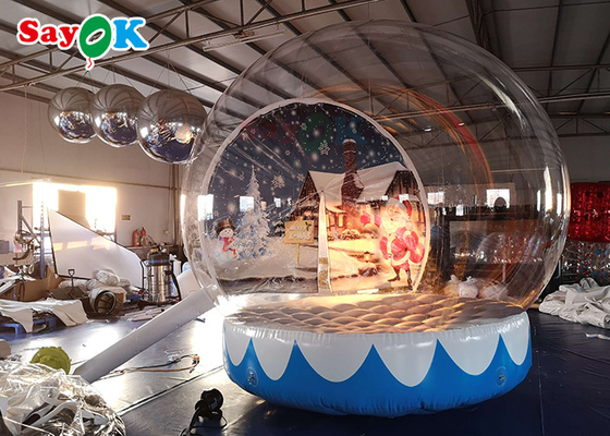 Kundengebundenes aufblasbares Blasen-Zelt der Schnee-Kugel-Kristallkugel für Einkaufszentrum