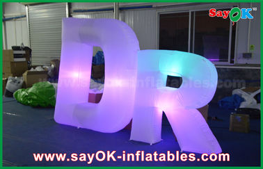 Aufblasbarer geführter riesiger Buchstabe Buchstabe-Modell-Decoration Words Weddings Inflable mit den Lichtern bunt