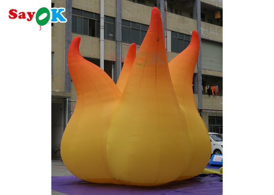 Veranstaltungsdekoration 5m aufblasbare Flammenmodell mit LED-Licht aufblasbare Werbeballons
