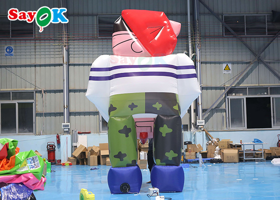 4.5m Aufblasbare Zeichentrickfiguren Riesen aufblasbare Maskottchen Modell Zeichentrickfiguren für Geburtstagsparty