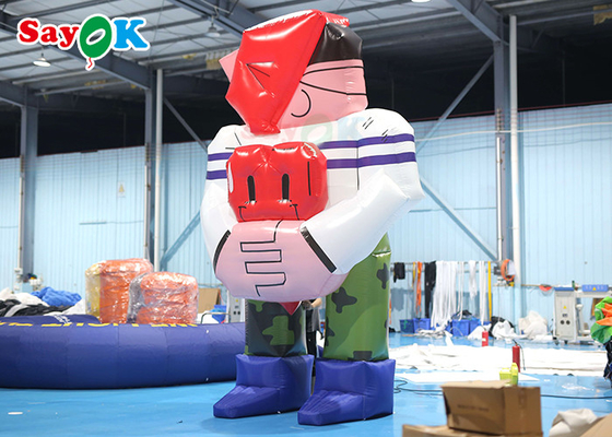 4.5m Aufblasbare Zeichentrickfiguren Riesen aufblasbare Maskottchen Modell Zeichentrickfiguren für Geburtstagsparty