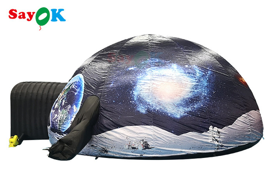 Tragbares aufblasbares Planetariumszelt mit schneller Expansion und aufblasbarer Sternkuppel mit Druckmuster