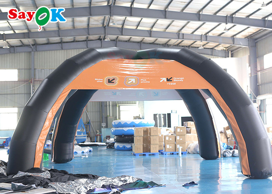 Familienluftzelt Custom PVC 7x4m Aufblasbare Luftzelt Stützstruktur Blow Up Spinnenzelt