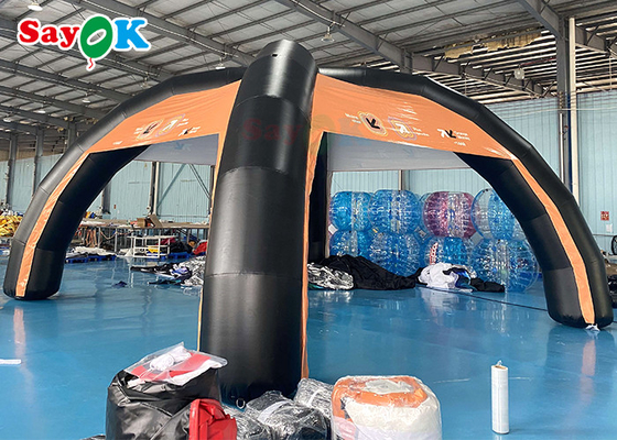 Familienluftzelt Custom PVC 7x4m Aufblasbare Luftzelt Stützstruktur Blow Up Spinnenzelt
