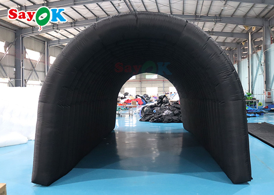 210D Oxford Black Inflatable Tunnel Tent Multi Function für Aktivitätsausstellungen