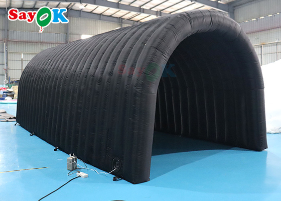 210D Oxford Black Inflatable Tunnel Tent Multi Function für Aktivitätsausstellungen