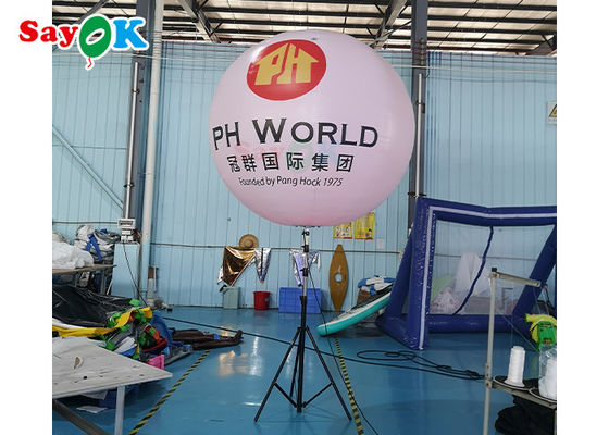 LED-Halterungs-Boden-aufblasbarer Ballon-interaktive Dekorations-Licht-Ereignis-leuchtende Ball-Werbung