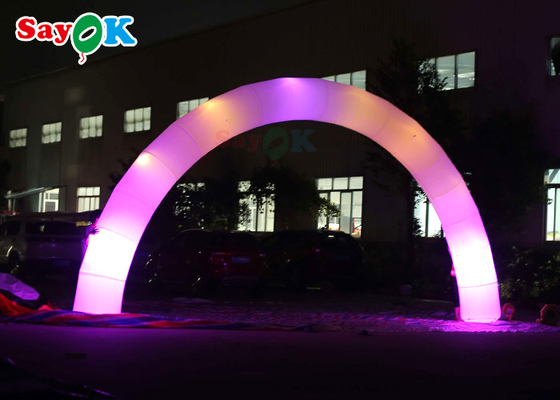 Torbogen-Tür-Dekor-Santa Built Ins LED PVCs bindet aufblasbare Licht-Leinen den Innen Yard-Rasen-Patio an