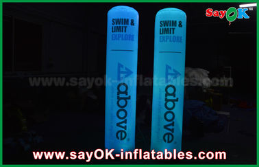 Aufblasbarer Beleuchtungs-Dekorations-Säulen-Kegel-Form-Druckballon für Zustands-Dekoration