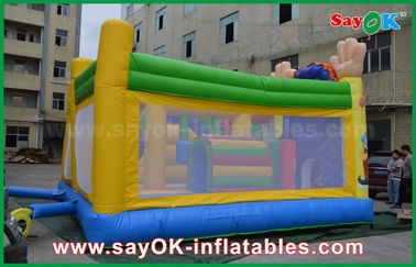 0.55mm PVC-Clown-aufblasbarer Schlag-springendes Arten-glückliches Prahler-Schloss für Kinder