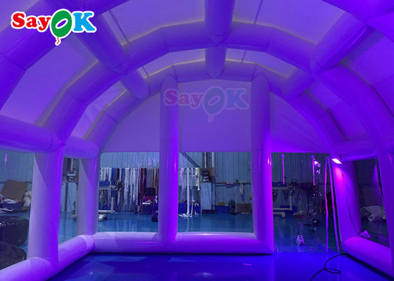 Aufblasbares Hauszelt 0,55 mm Pvc Aufblasbares Luftzelt Klare luftdichte Kuppel Für Schwimmbad-Abdeckung