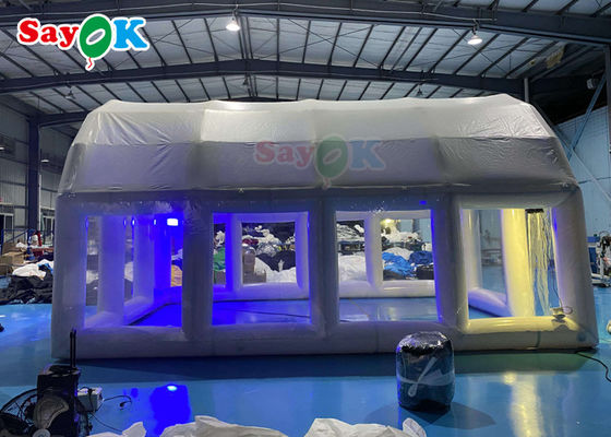 Aufblasbares Hauszelt 0,55 mm Pvc Aufblasbares Luftzelt Klare luftdichte Kuppel Für Schwimmbad-Abdeckung