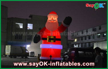 Aufblasbarer großer Mann-aufblasbarer aufblasbarer Luft-Tänzer Festeval Decoration Santa Claus Red Color For Event