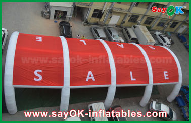 Rotes und weißes riesiges aufblasbares Luft-Zelt-Tor für Ausstellung oder Ereignis