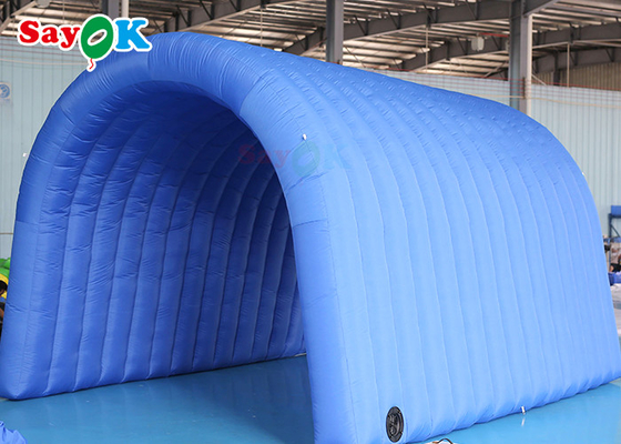 Aufblasbarer Fußball-Eingang des Marine-Blau-kundenspezifischer aufblasbarer Tunnel-5x5x3mH