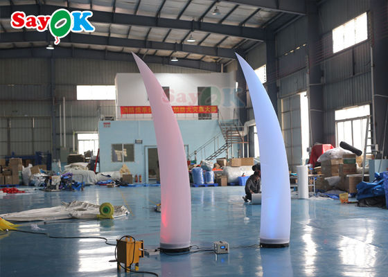 Aufblasbare beleuchtende Dekoration 3m Crescent Cone ROHS