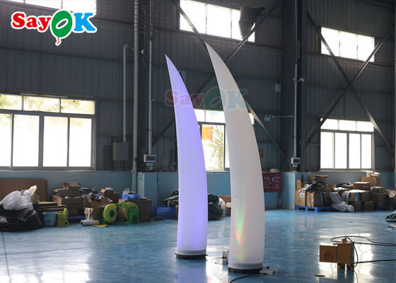 Aufblasbare beleuchtende Dekoration 3m Crescent Cone ROHS