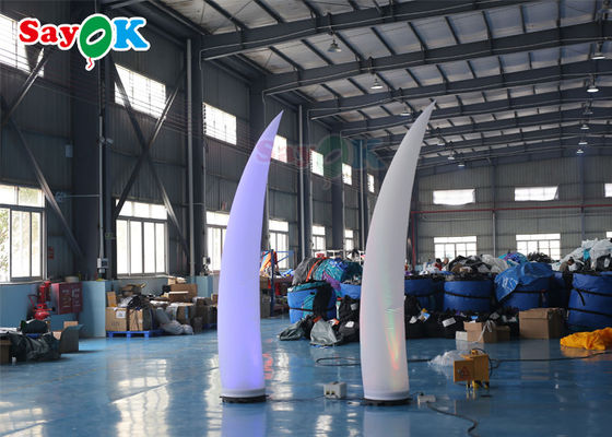 Aufblasbare beleuchtende Dekoration 3m Crescent Cone ROHS