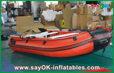 aufblasbare Personen-Canoeing Kajak 0.9mm PVCs des Boots-Aluminiumlegierungs-Boden-4-6