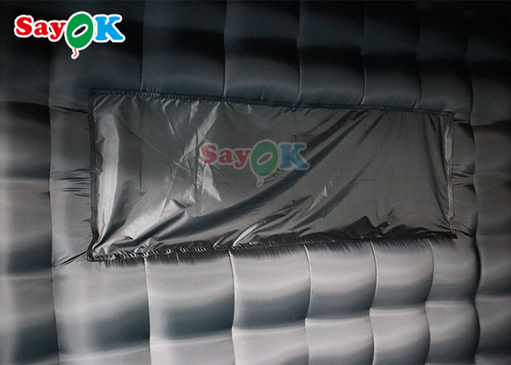 Kommerzielles aufblasbares Luft-Zelt-Mietstruktur-Ausstellungs-Schwarz-Farbe