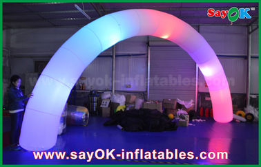 Aufblasbares Bogen-Weisen-Tor des Regenbogen-Bogen-63cm DIA Nylon Cloth Inflatble Lighting für Dekoration