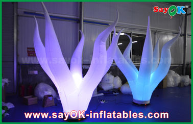 1.5m hohe Nylonstoff-aufblasbare Beleuchtungs-korallenrote Wasserpflanze für Bühnenbild